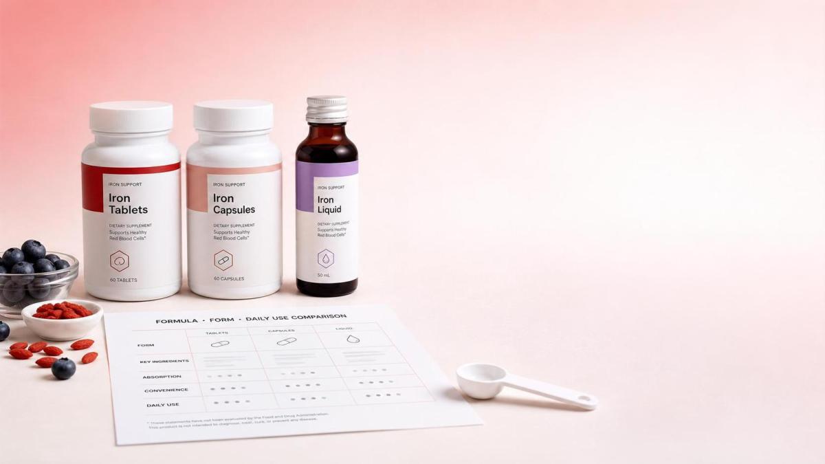 How to Compare Blood Tonic Supplements by Formula, Dosage Form, and Daily Use