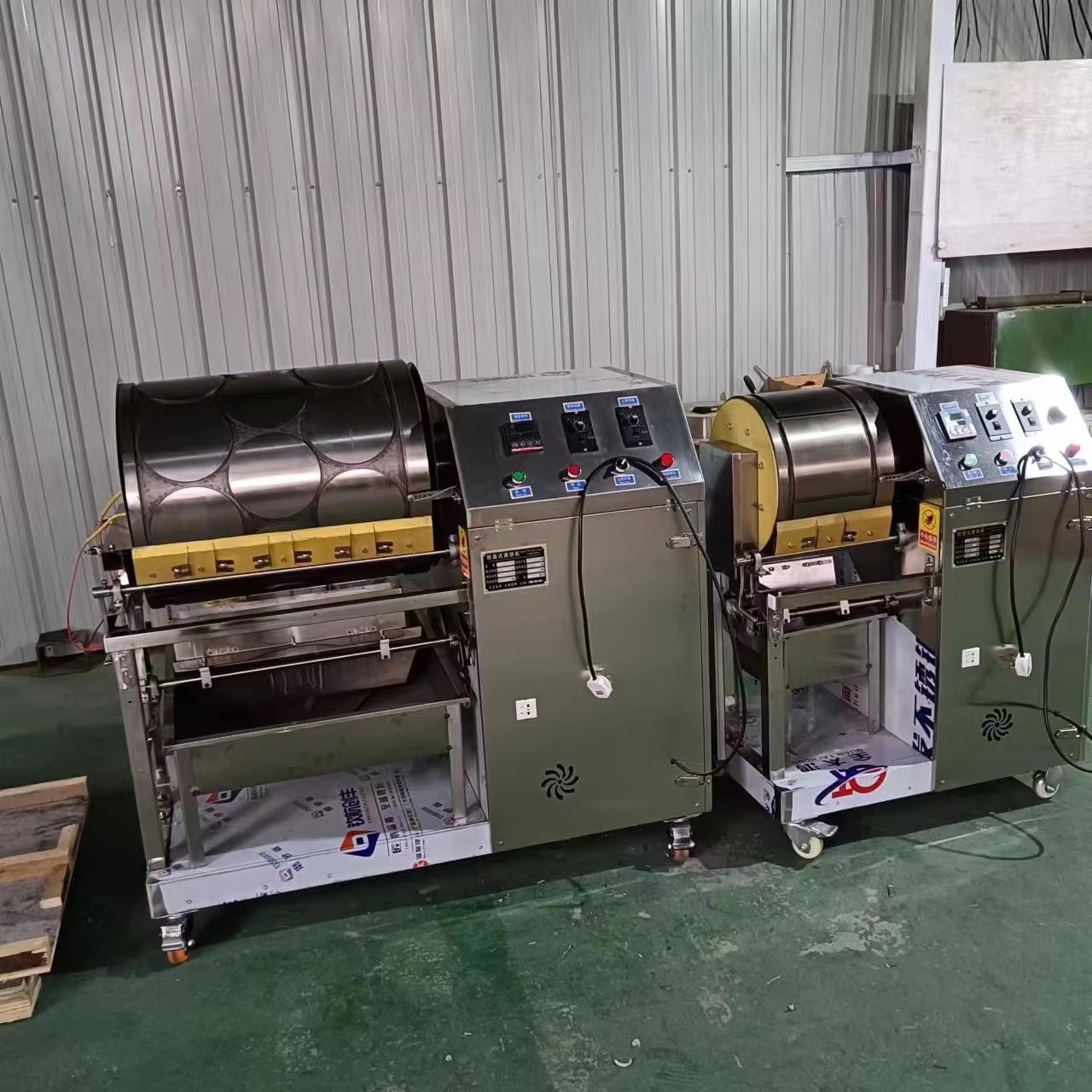 Máquina para envolturas de panqueques de primavera