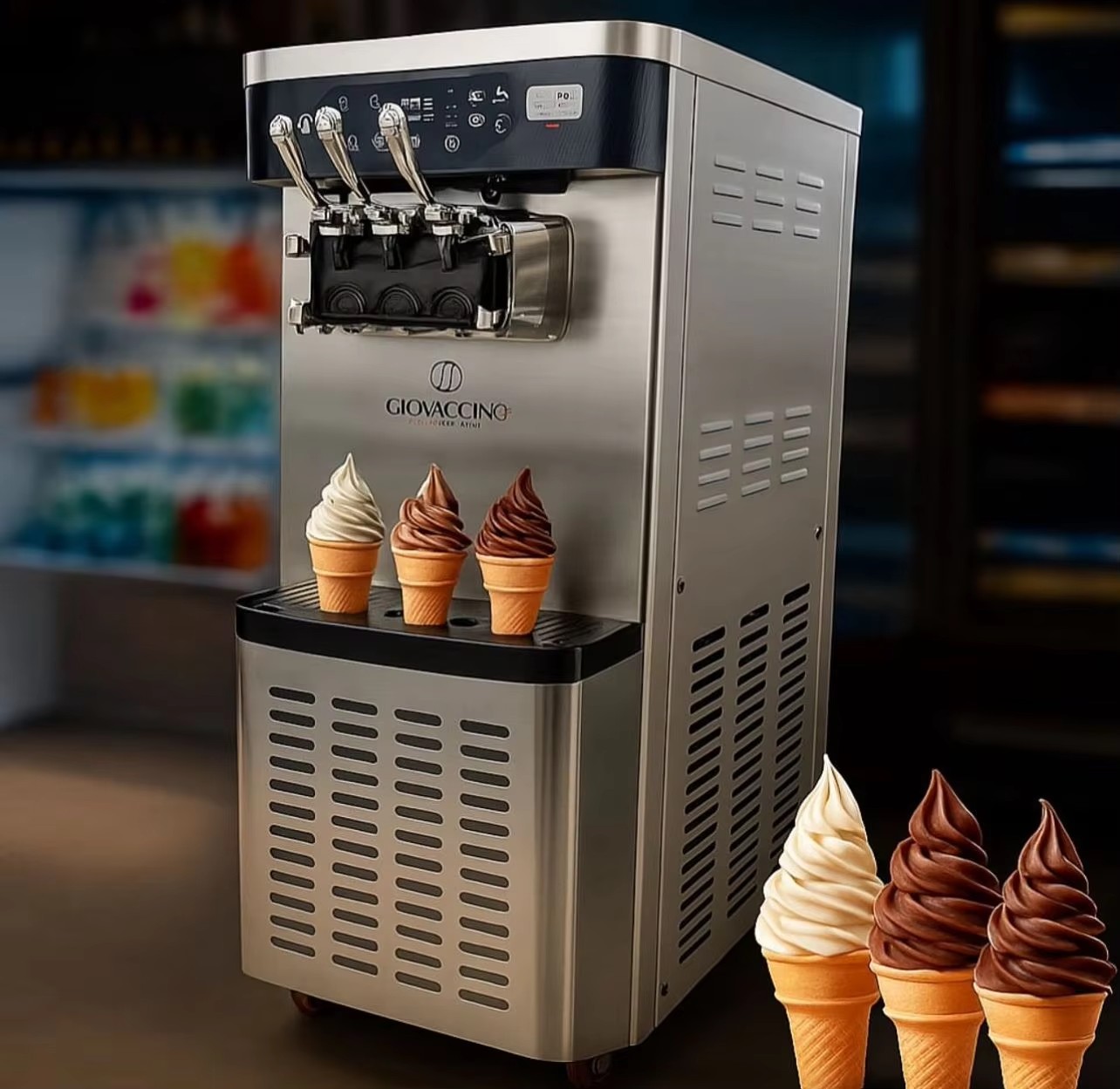 Equipos comerciales para snacks de helado