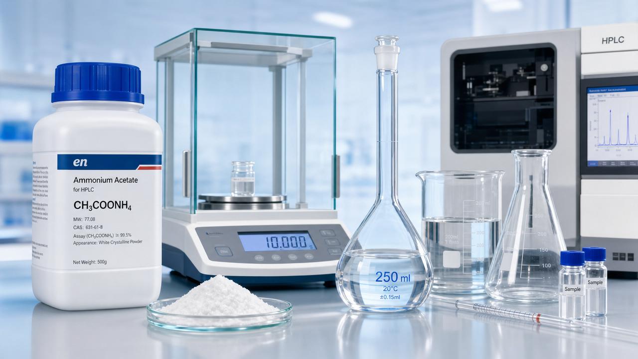 Cuál es la fórmula del acetato de amonio y por qué es importante en el uso de laboratorio