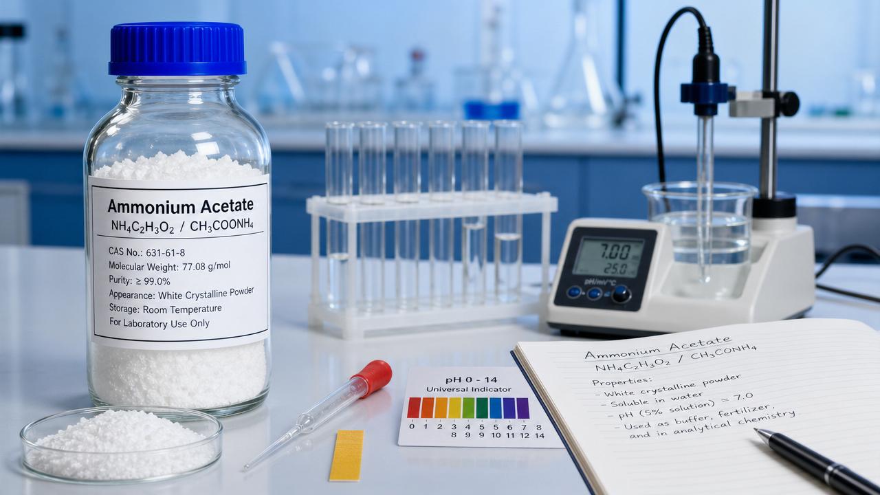 Fórmula del acetato de amonio: Confusiones comunes y cómo leerla correctamente