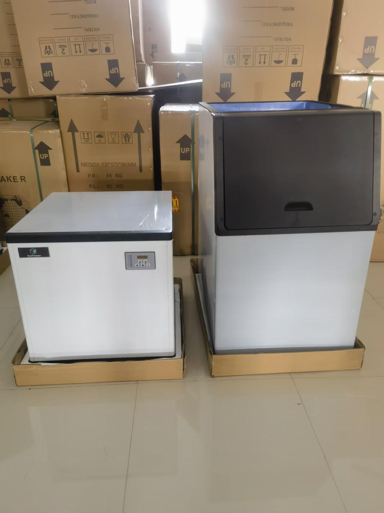 Máquina comercial para hacer hielo en cubos 200kg/24h