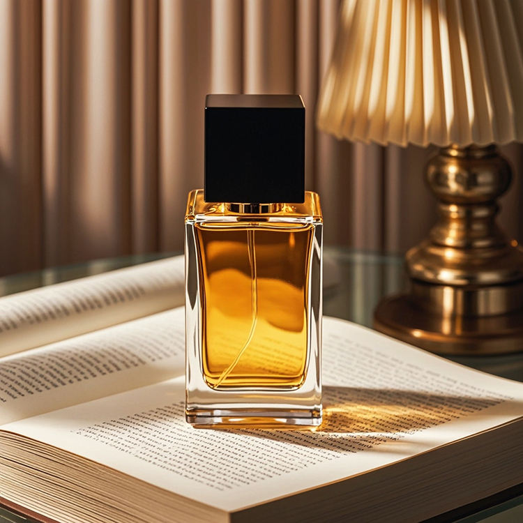 Botella de perfume única, reutilizable, de lujo, vacía, de alta gama, 50ml 100ml, color champán, con logotipo personalizado y pulverizador