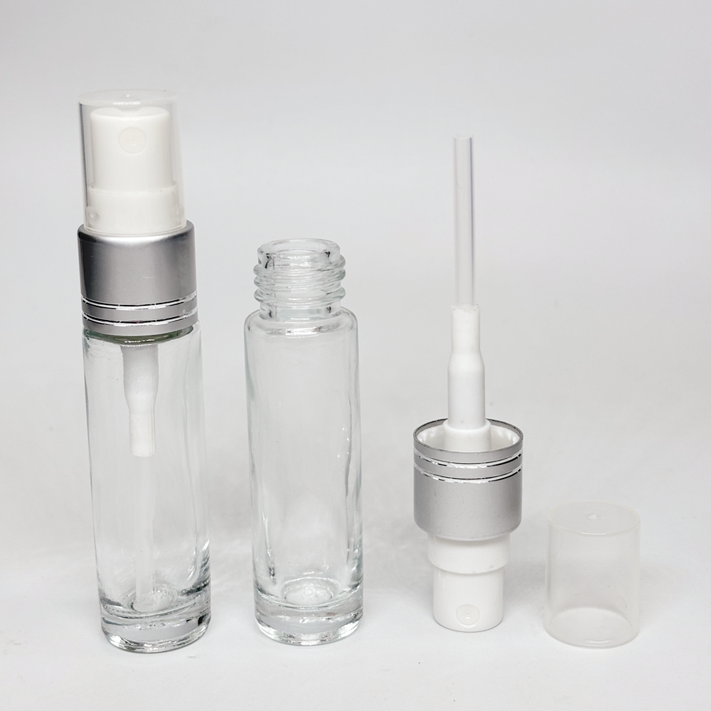 Botella de perfume única, reutilizable, de lujo, vacía, de alta gama, 50ml 100ml, color champán, con logotipo personalizado y pulverizador