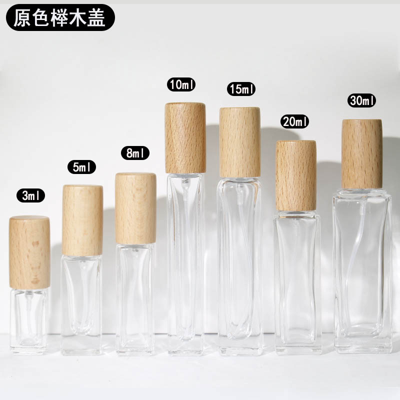Botella de perfume única, reutilizable, de lujo, vacía, de alta gama, 50ml 100ml, color champán, con logotipo personalizado y pulverizador