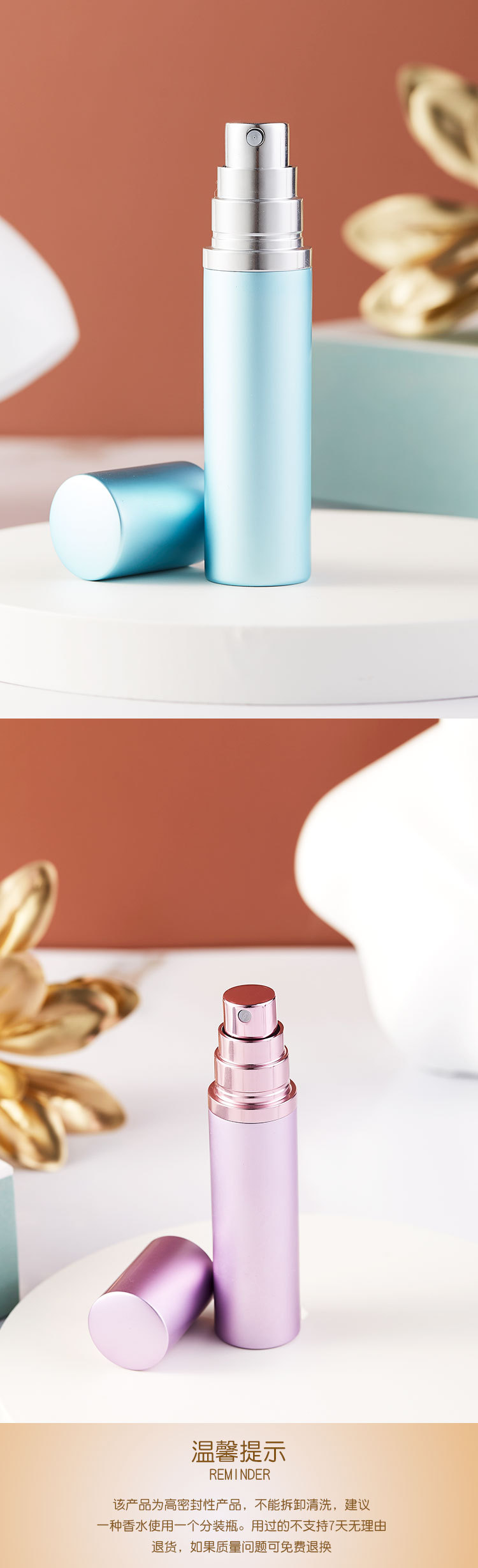 Frascos de perfume de vidrio de alta gama al por mayor de 50 ml, frascos vacíos, frascos pulverizadores de aceite esencial de marca, frascos de perfume personalizados de 30 ml y 100 ml con tapa de madera frascos vacíos