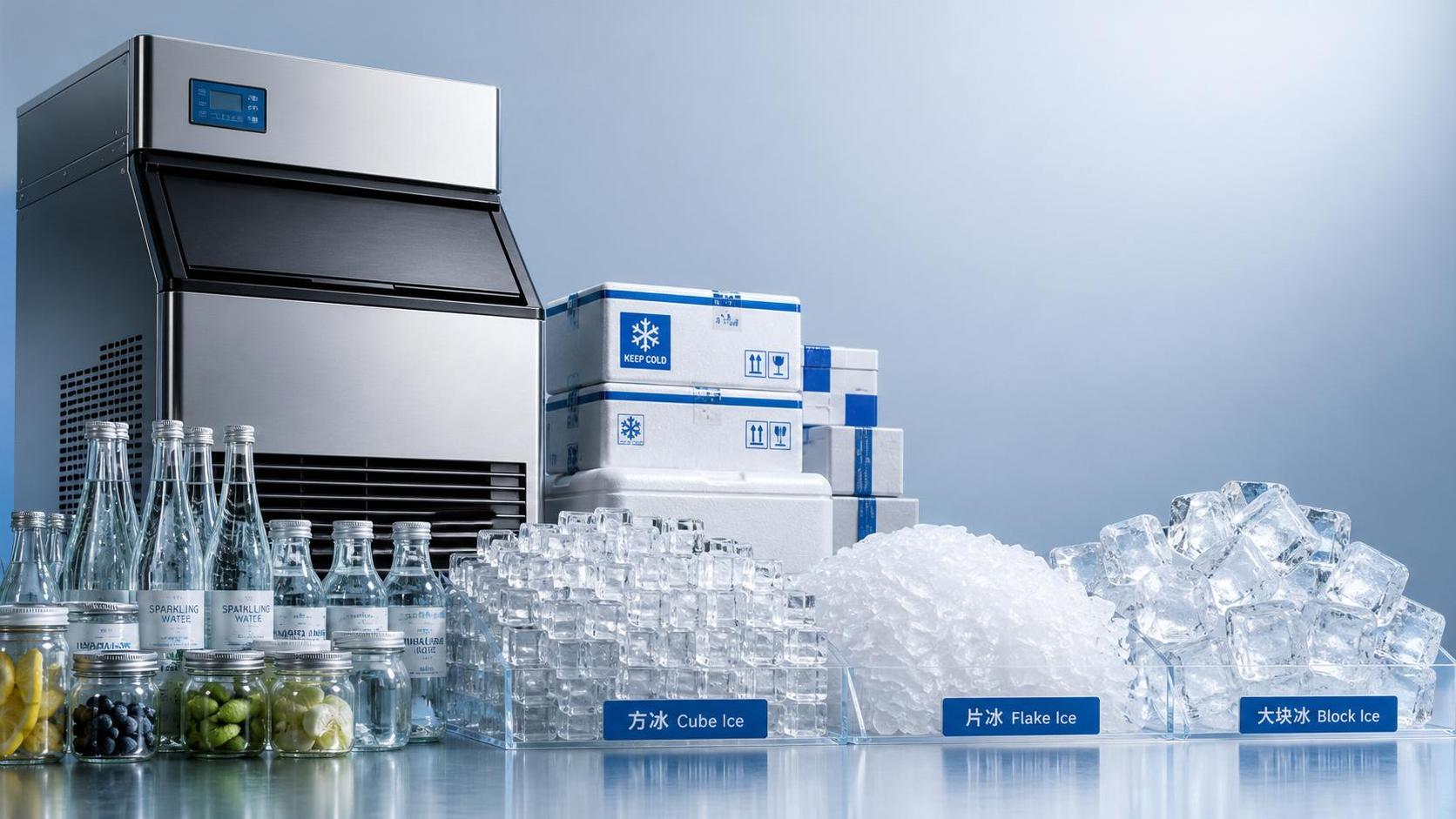 Cómo elegir una máquina de hielo para uso comercial: tipos, capacidad y producción de hielo