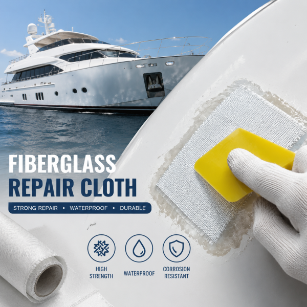 Tela de fibra de vidrio resistente al fuego y a altas temperaturas para la construcción naval, la construcción y la industria.