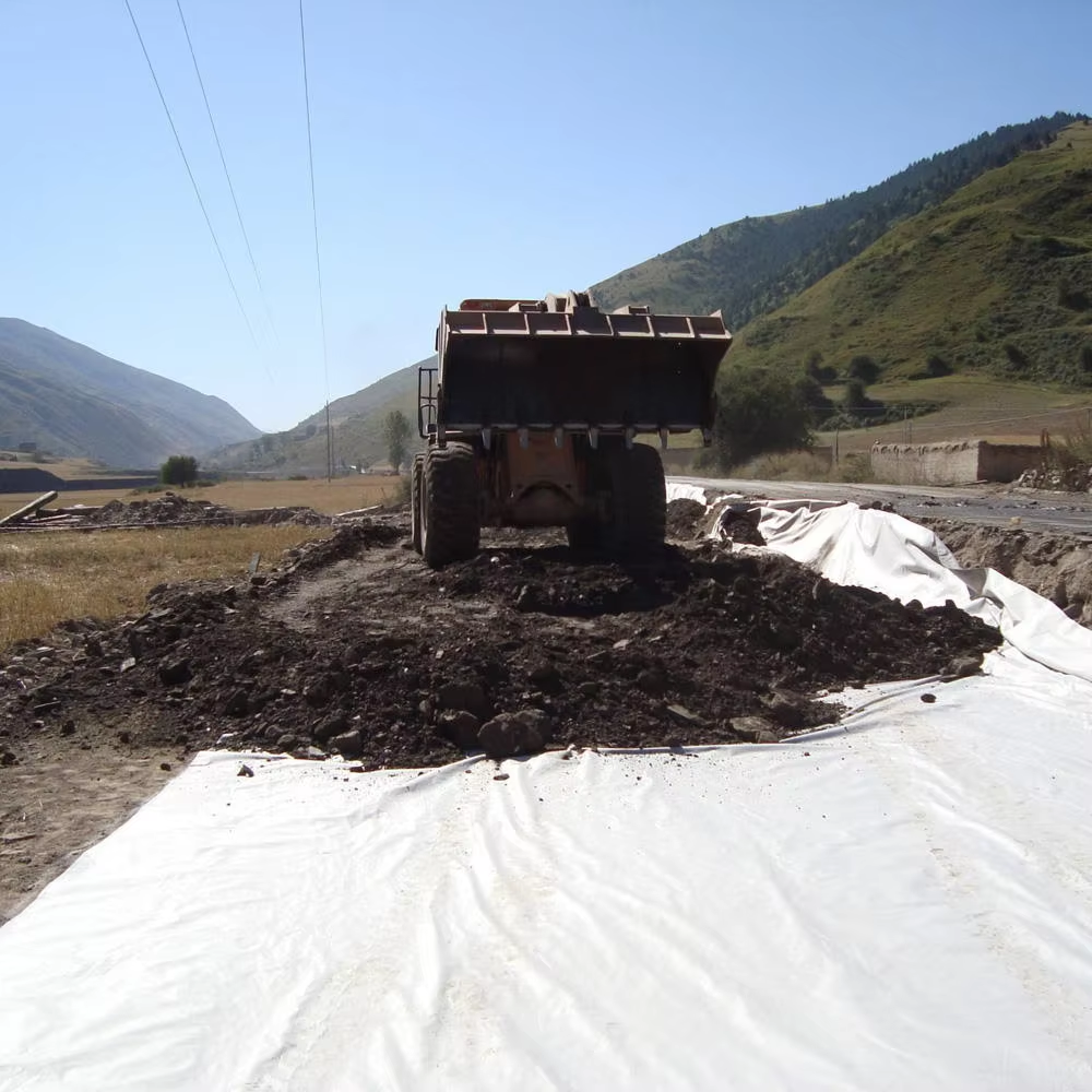 Geotextiles industriales, tela de drenaje de geotextil no tejido