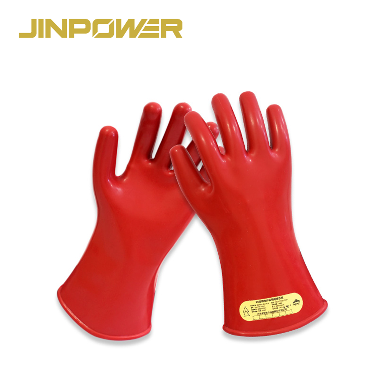 Insulating rubber gloves