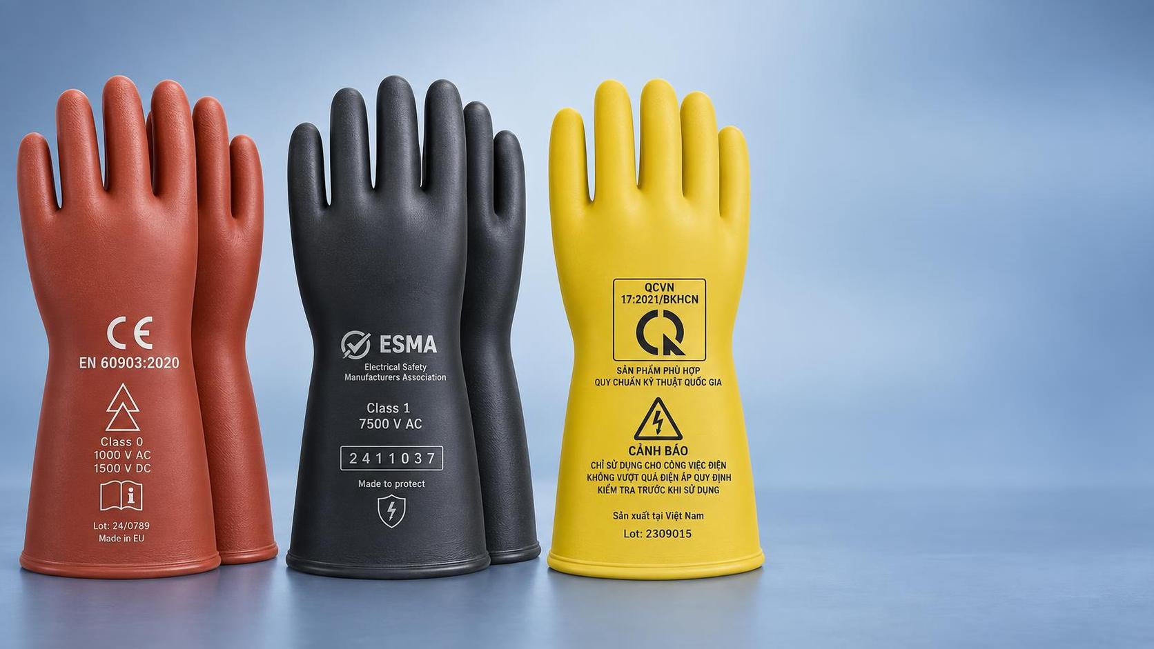 Are There Import Restrictions on Electrical Insulating Gloves in the EU, UAE, or Vietnam?