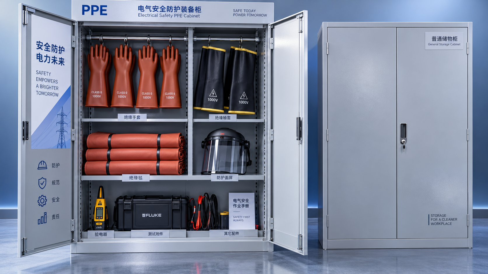 Safety Storage Cabinets vs. Steel Lockers: Which Better Protects Electrical PPE?