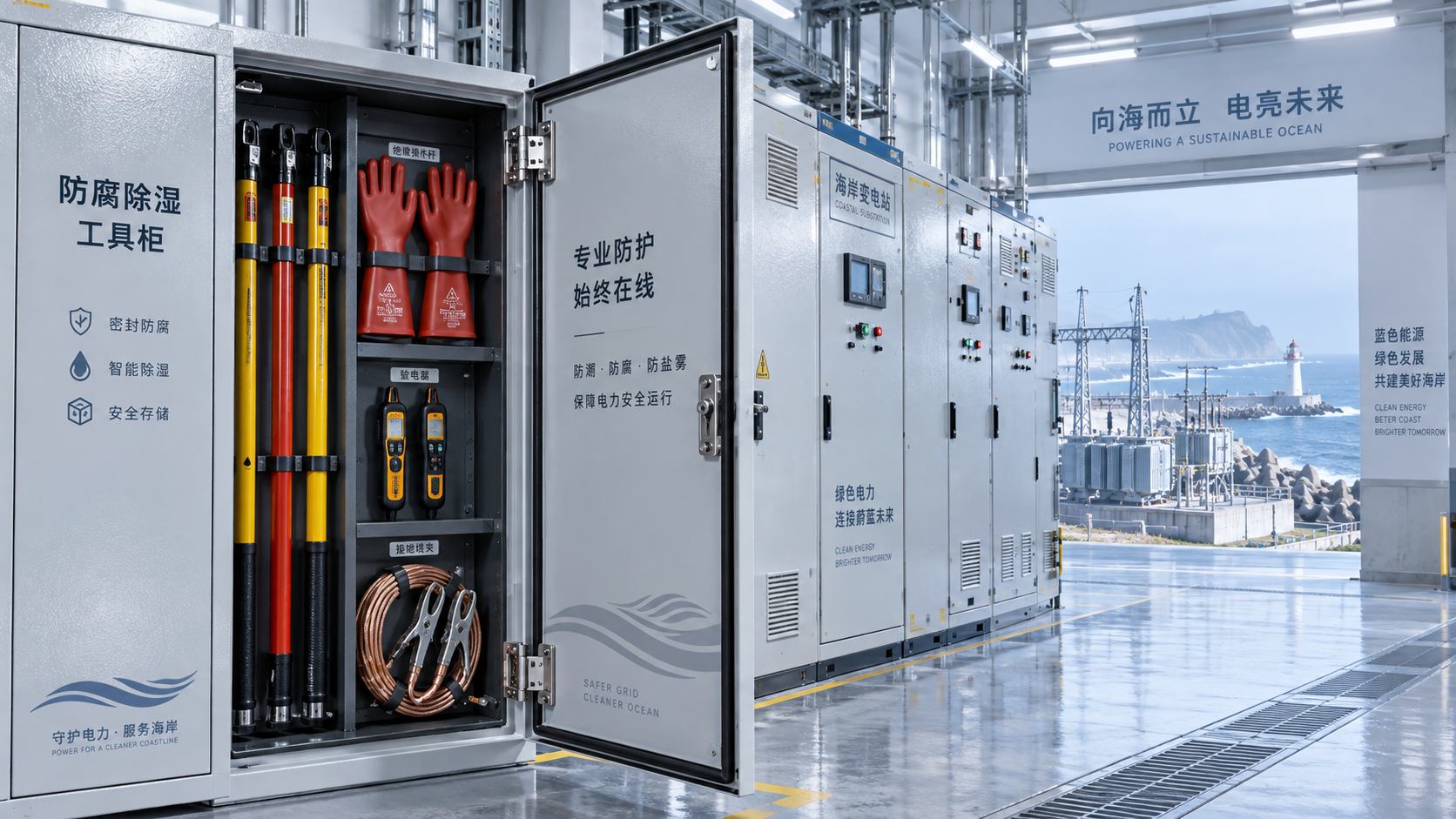 Do Dehumidified Tool Cabinets Resist Salt Corrosion in Coastal Substations?