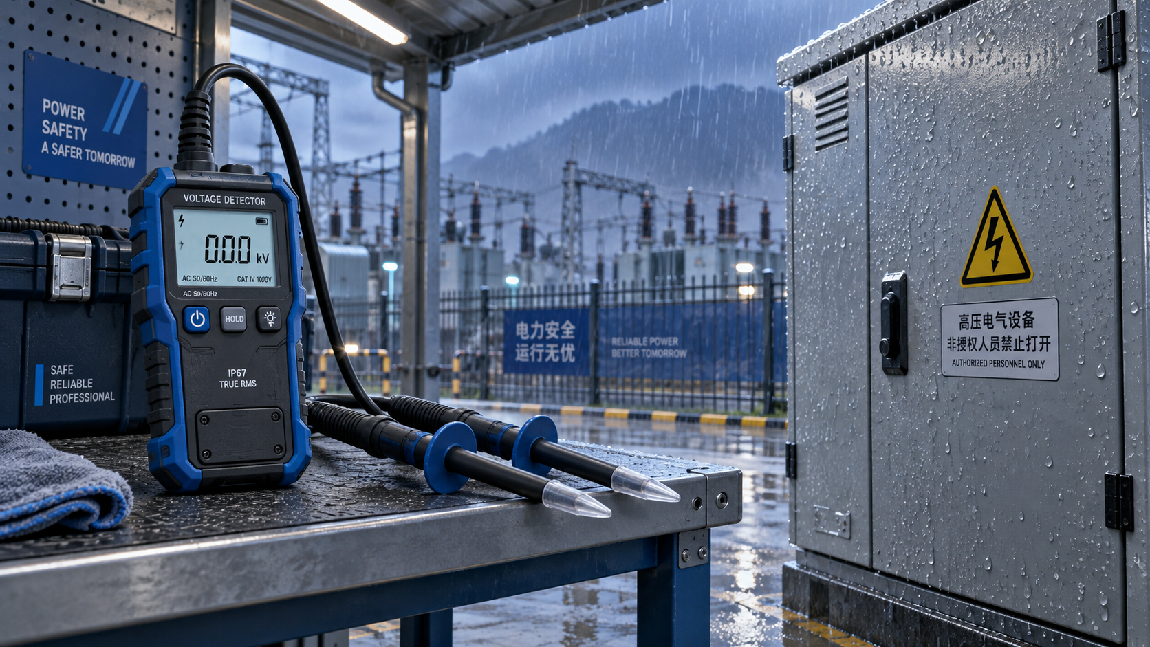 Can Electrical Voltage Detectors Be Used Safely Outdoors in Rain?