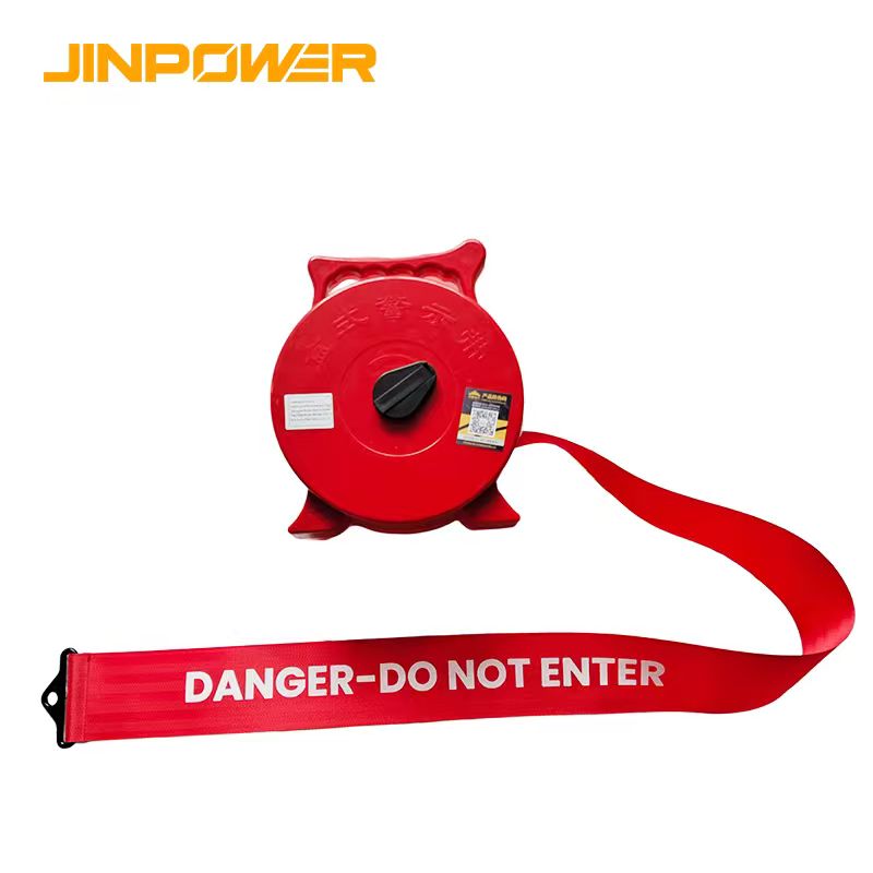 Portable Boxed Warning Tape Reel for Temporary Safety Barriers