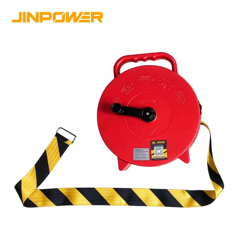 Portable Boxed Warning Tape Reel for Temporary Safety Barriers