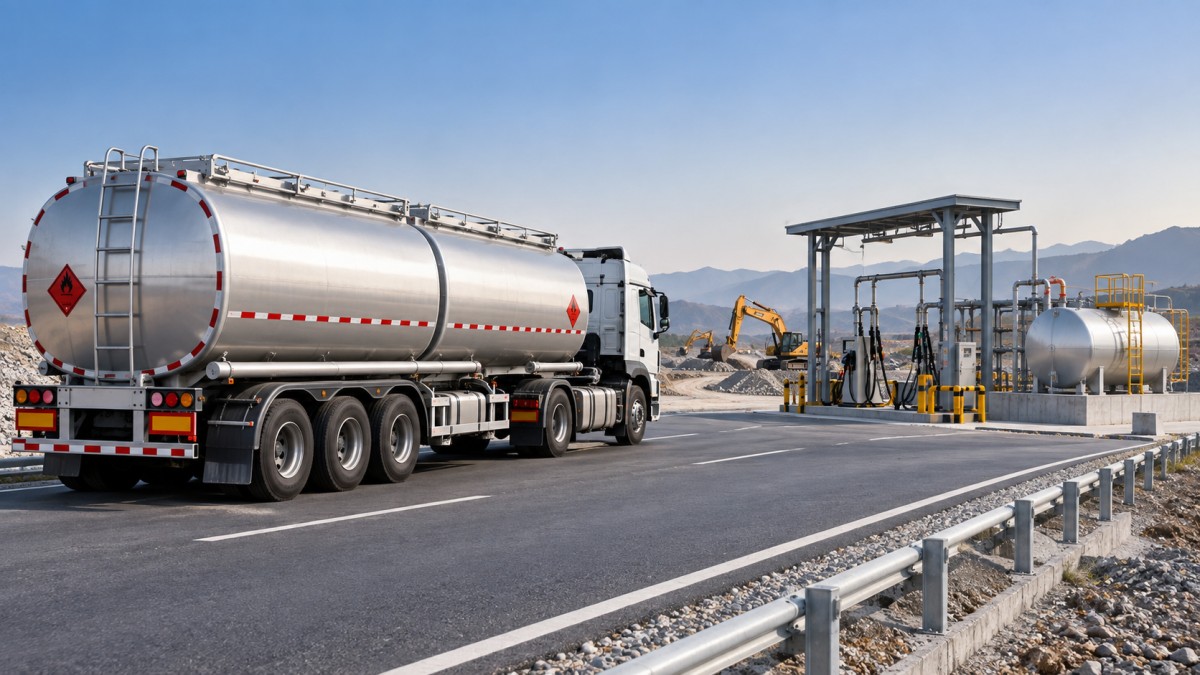 Planning Fleet Routes with a 20 m2 2-Compartment Fuel Tanker Truck Планирование маршрутов автопарка с помощью 20 m2 2-секционной автоцистерны для топлива