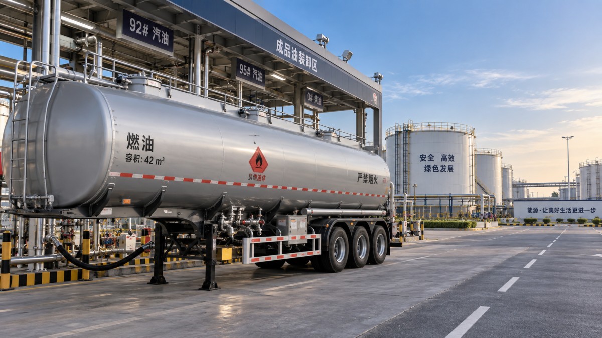 Is a 42 m2 Single-Compartment Carbon Steel Fuel Tanker Right for Bulk Hauls? Подходит ли односекционная топливная цистерна из углеродистой стали объёмом 42 m2 для массовых перевозок?