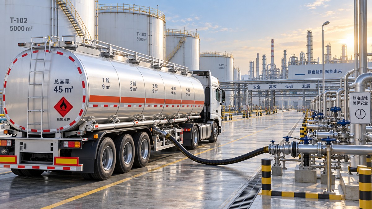 Building High-Volume Fuel Distribution Plans Around a 45 m3 Semi Trailer Разработка планов крупнообъемной дистрибуции топлива с использованием полуприцепа объемом 45 m3