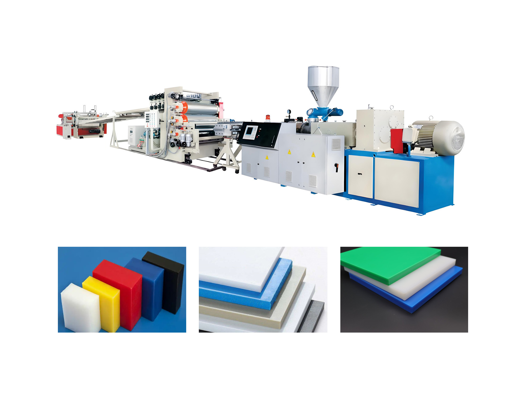 Ligne de production de feuilles en PE