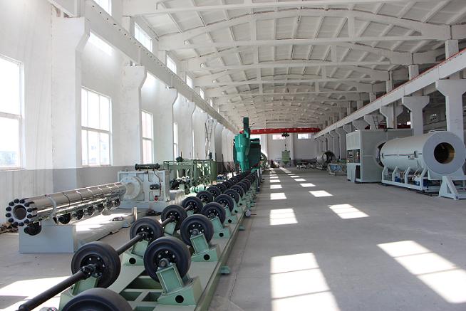 Ligne de production de tuyaux en acier anti-corrosion 3 couches PE