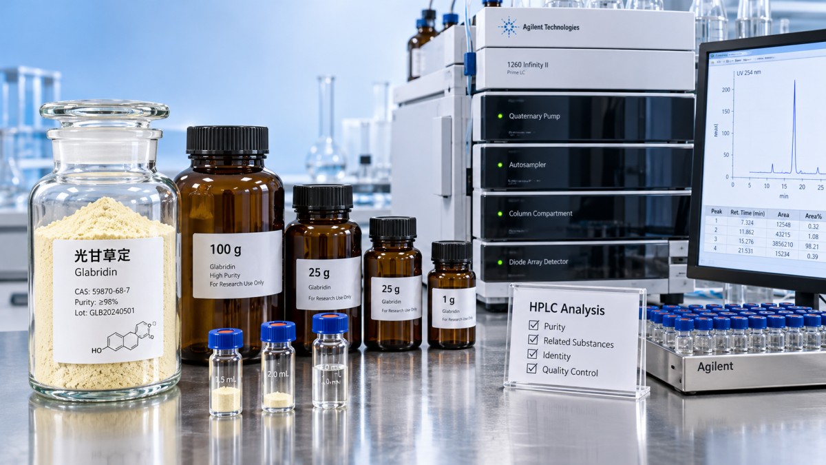 Diferenças de preço da glabridina: comparação de pureza, métodos de teste e tamanho do pedido Diferenças de preço da glabridina: comparação de pureza, métodos de teste e tamanho do pedido