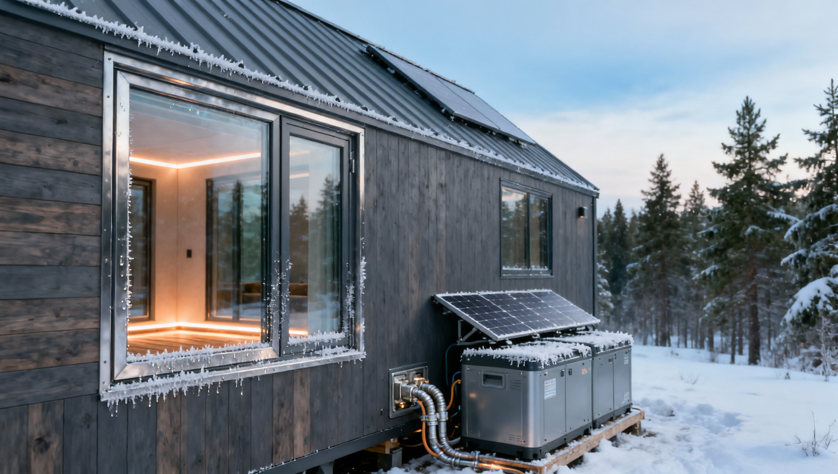 Premium camping structures where ‘off-grid ready’ hides unexpected power draw during cold-weather operation