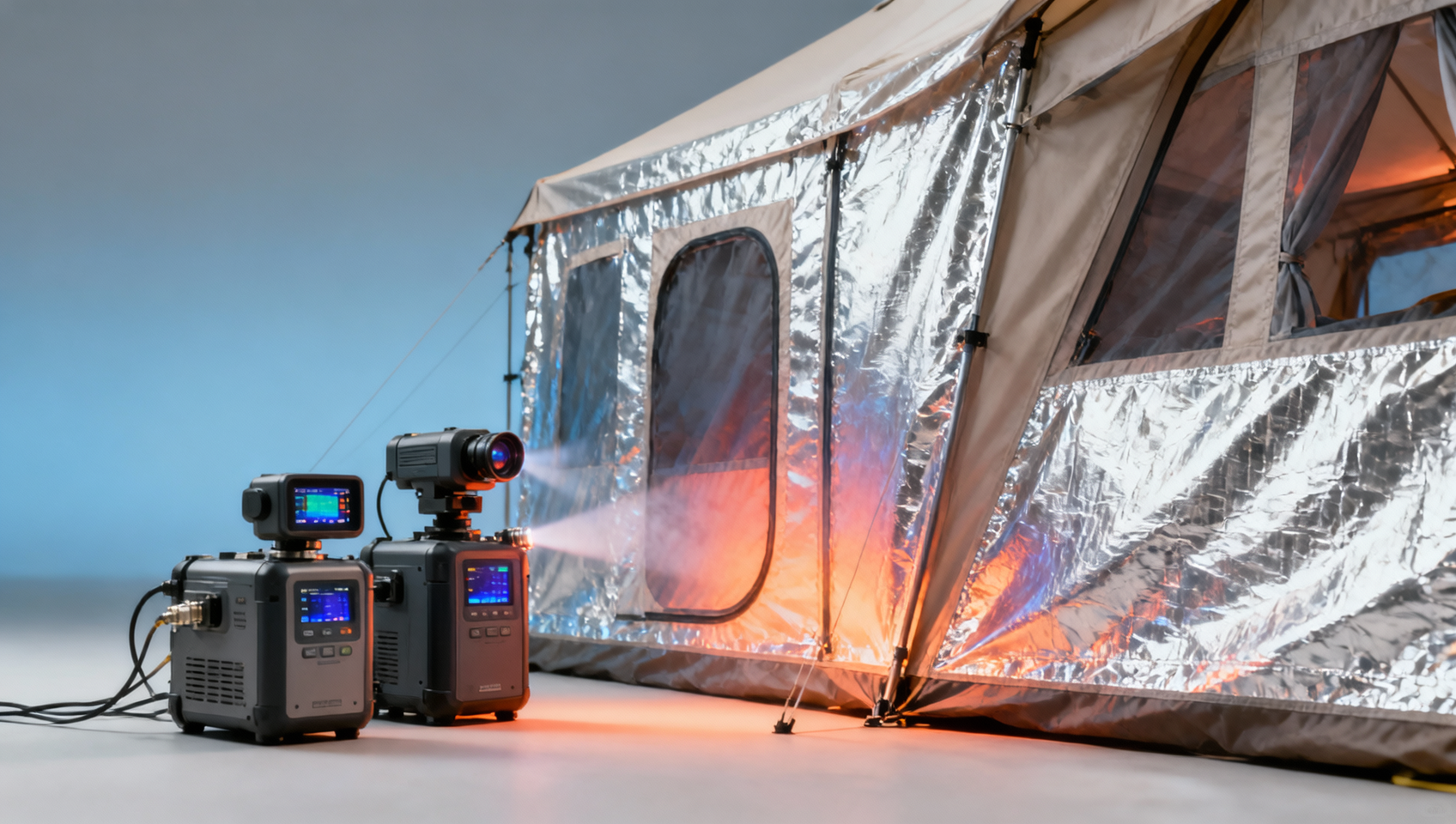 Thermal efficiency claims for glamping tents—measured how, and by whom?