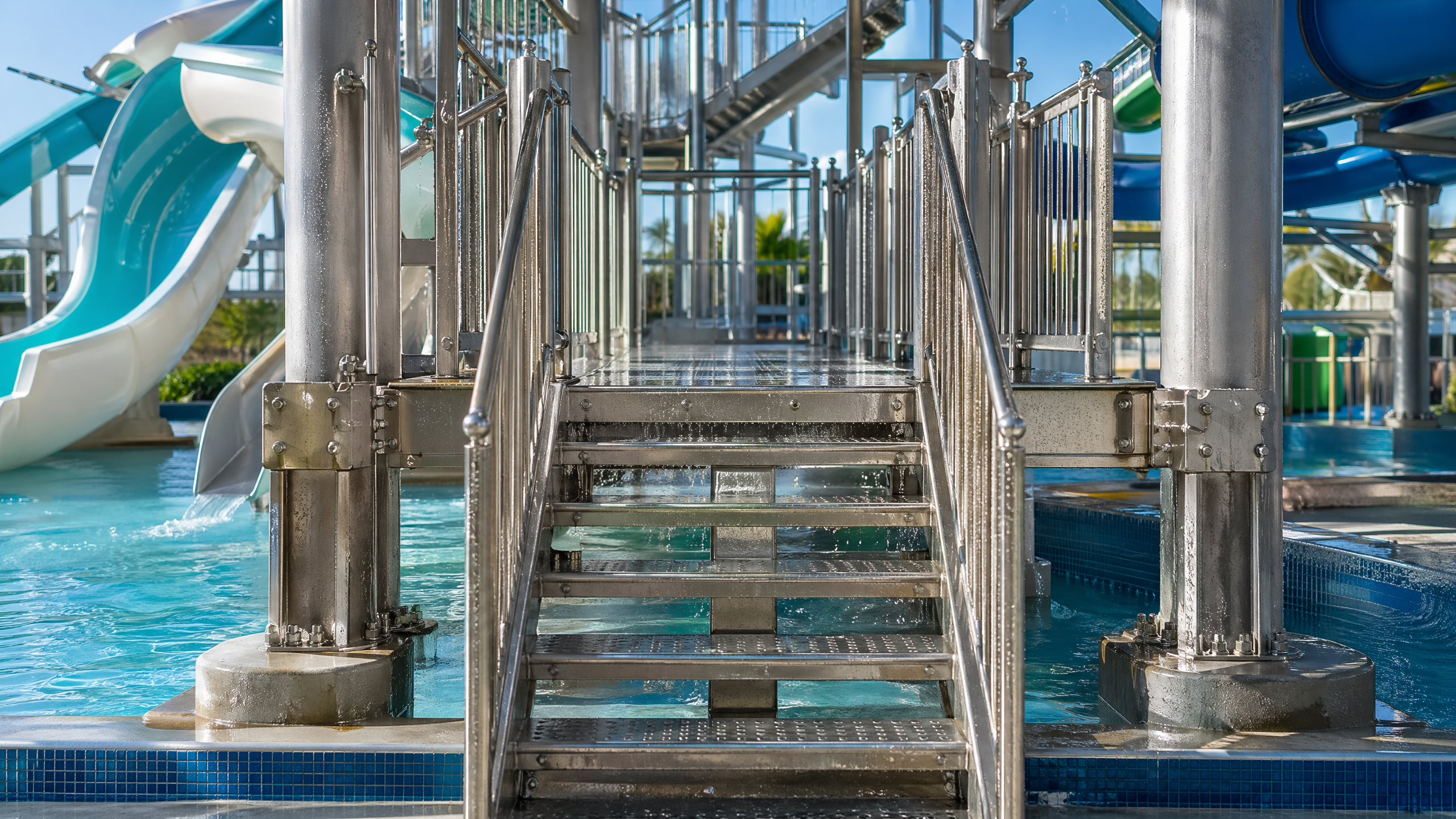 Why Water Parks Need Different Amusement Hardware Specifications