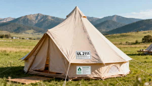 ASTM F3509-26 Enforced: Glamping Tents Require UL 2111 + Carbon Verification