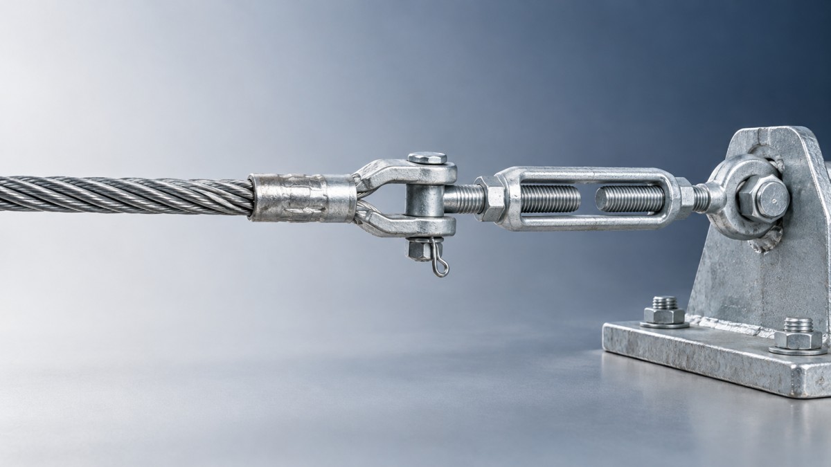 Cable de acero galvanizado 1x19 para cables de retenida: resistencia y opciones de terminación