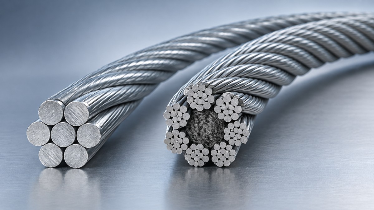 Cómo leer un catálogo de cables de acero: construcción, grados y fuerza de rotura