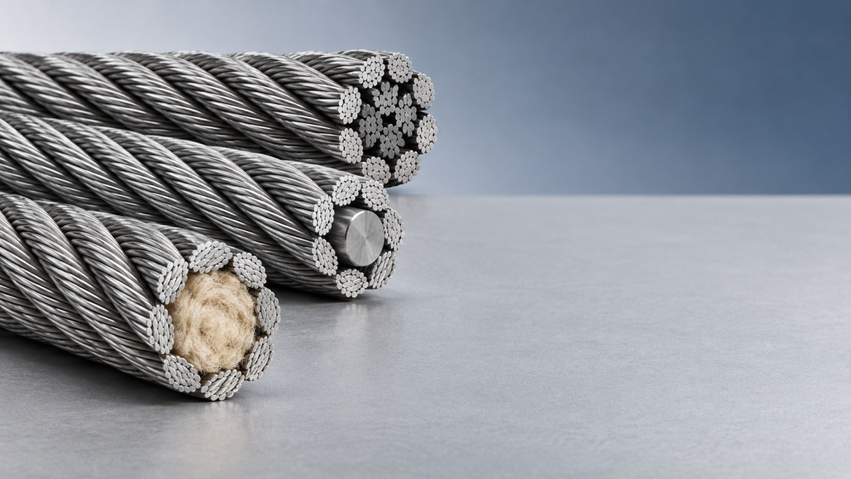 Steel Wire Rope Core Types: How FC, WSC, and IWRC Affect Performance Типы сердечника стального каната: как FC, WSC и IWRC влияют на характеристики