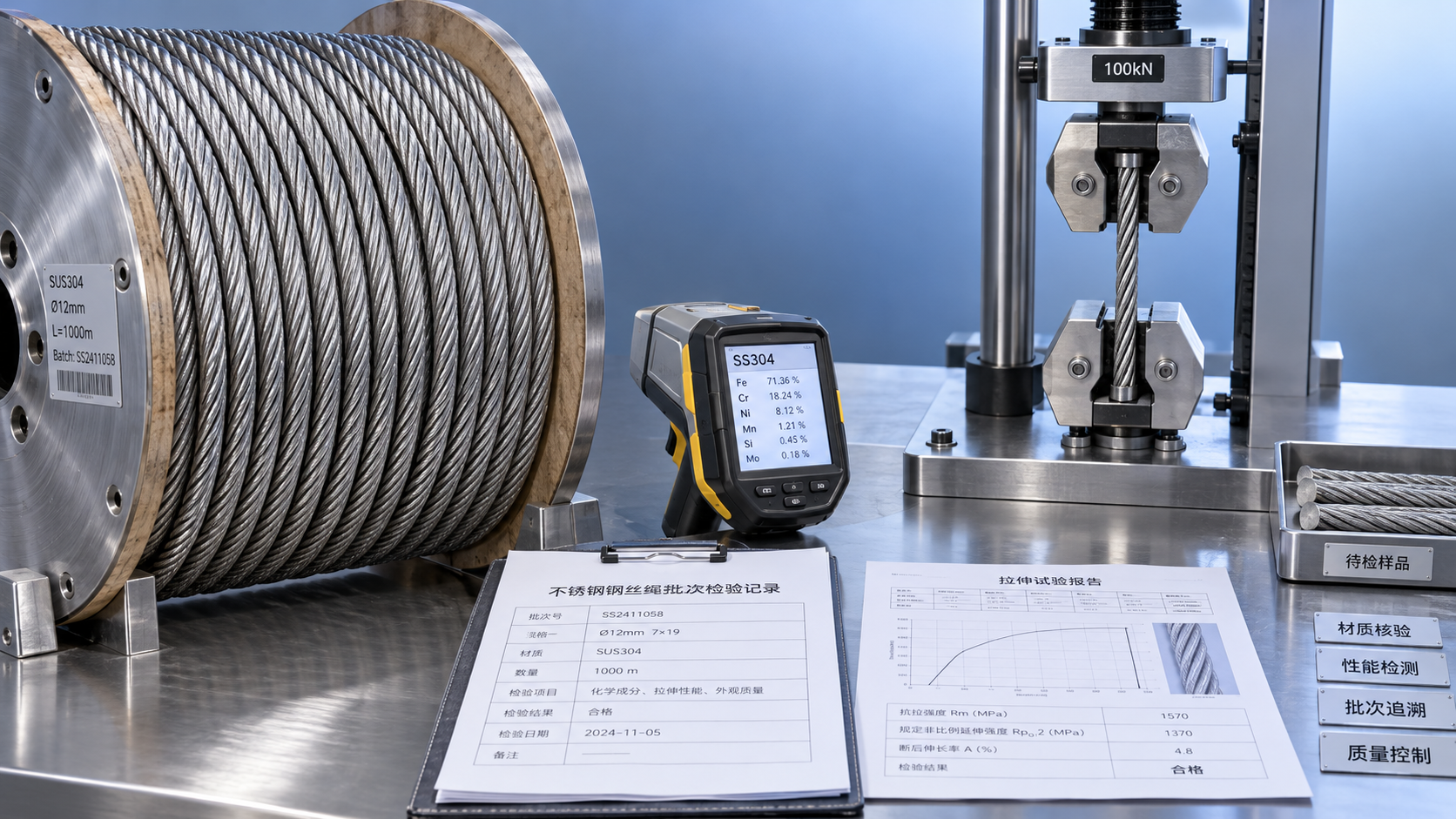 Compra de cable de acero inoxidable: verificación del grado, la trazabilidad y los ensayos Compra de cable de acero inoxidable: verificación del grado, la trazabilidad y los ensayos