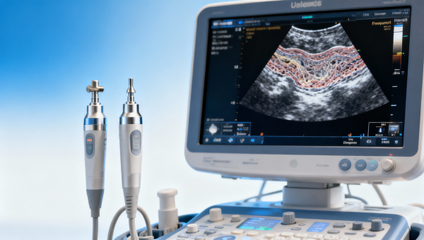 Ultrasound transducer frequency range and image depth tradeoffs
