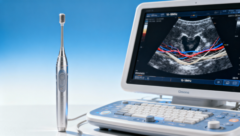 Choosing ultrasound transducer frequency range for shallow structures