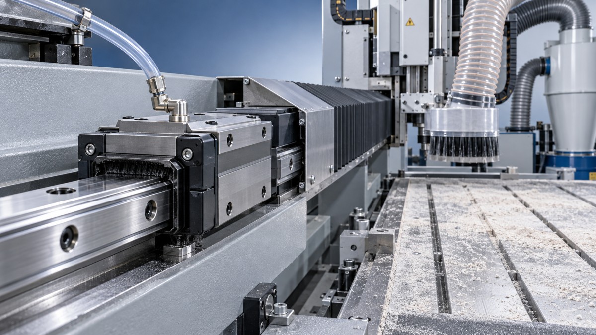HIWIN Linear Slider Lubrication for Dusty CNC Machining Environments Смазка линейных направляющих HIWIN при обработке на станках с ЧПУ в запыленной среде