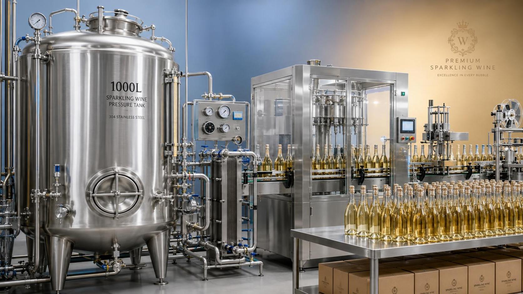 When is a 1000L sparkling wine pressure tank the right size?