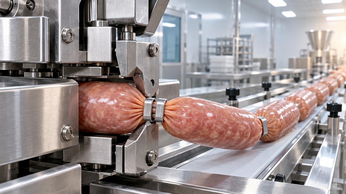Double Clipping Explained: Preventing Product Leakage at Sausage Ends Двойное клипсование: предотвращение утечки продукта на концах колбас