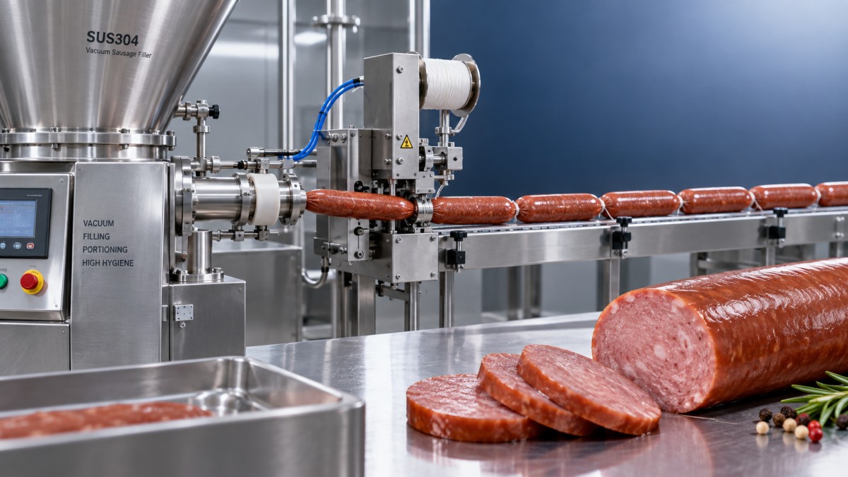 Vacuum Sausage Fillers: How They Improve Texture, Color, and Portion Control Embutidoras de salchichas al vacío: cómo mejoran la textura, el color y el control de porciones