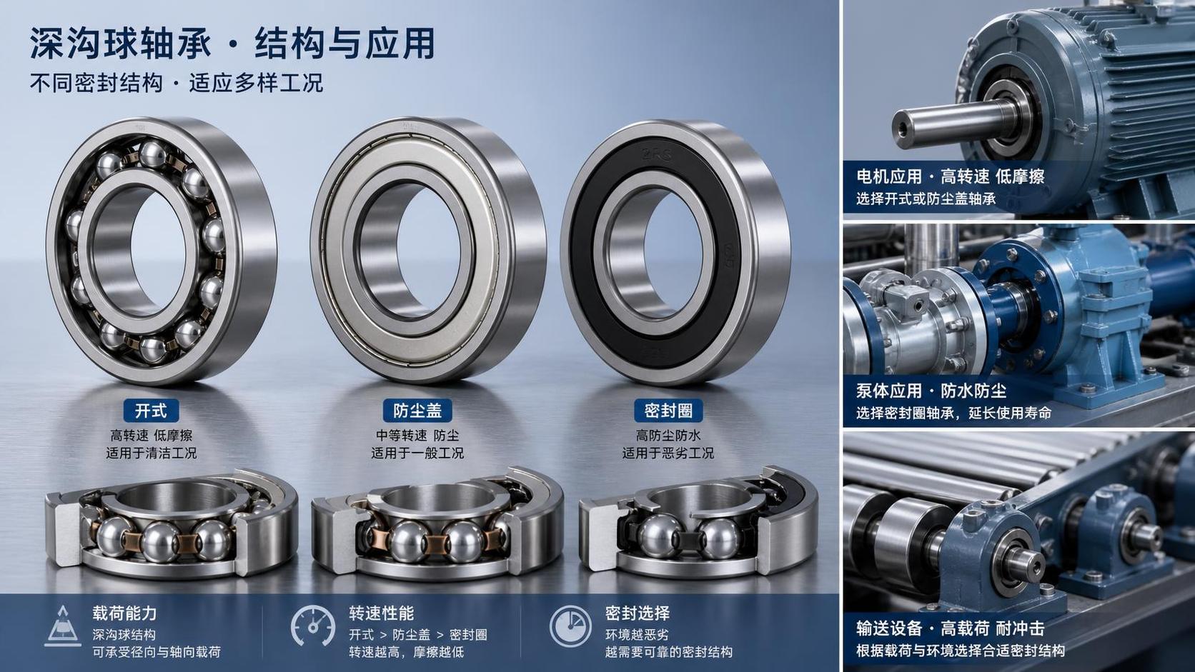 Как выбрать радиальные шарикоподшипники How to Choose Deep Groove Ball Bearings
