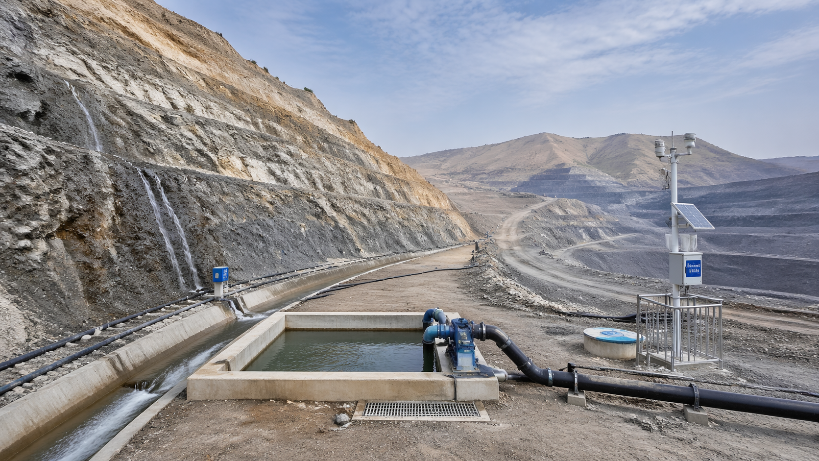 Open Pit Mining Slope Failures Often Start With Drainage Gaps
