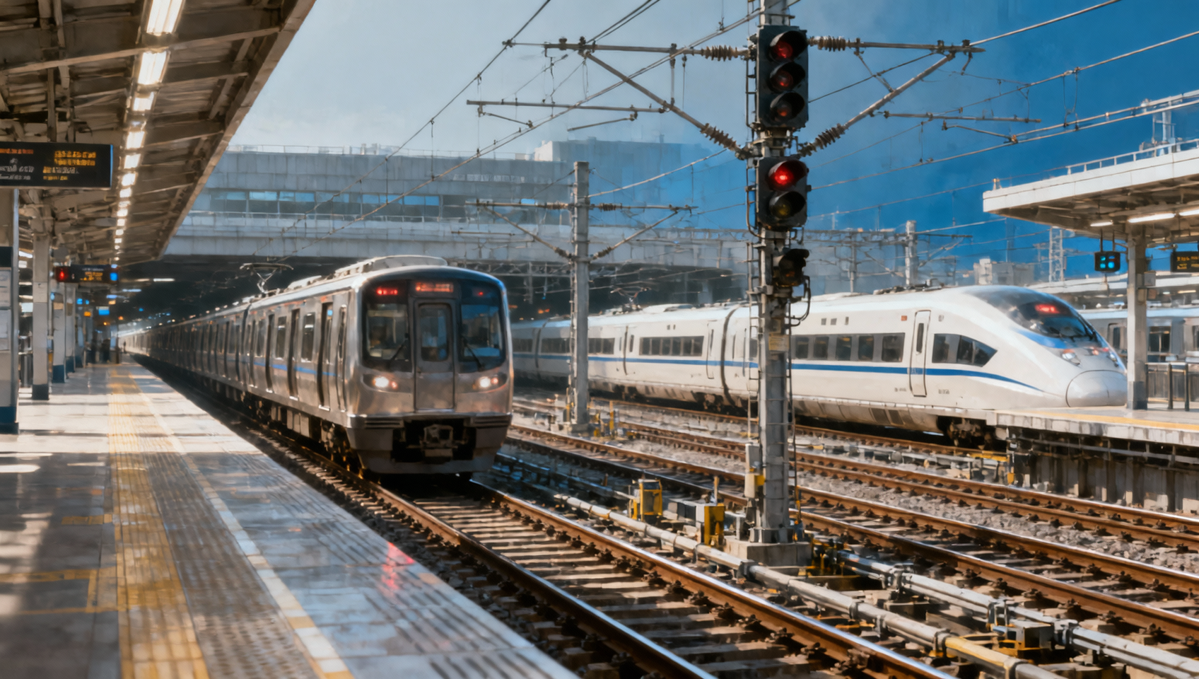 Rail transit efficiency gains often disappear at peak hours