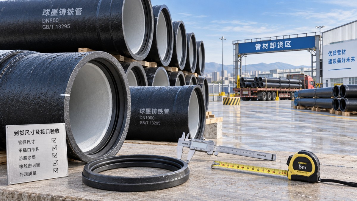Site Acceptance Checklist for EN 545 Ductile Iron Pipe Deliveries Контрольный перечень приемки на объекте поставок труб из высокопрочного чугуна EN 545
