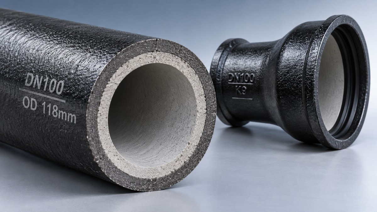 Why DN100 ductile iron pipe does not have a 100 mm outside diameter Почему наружный диаметр трубы из высокопрочного чугуна DN100 не составляет 100 мм