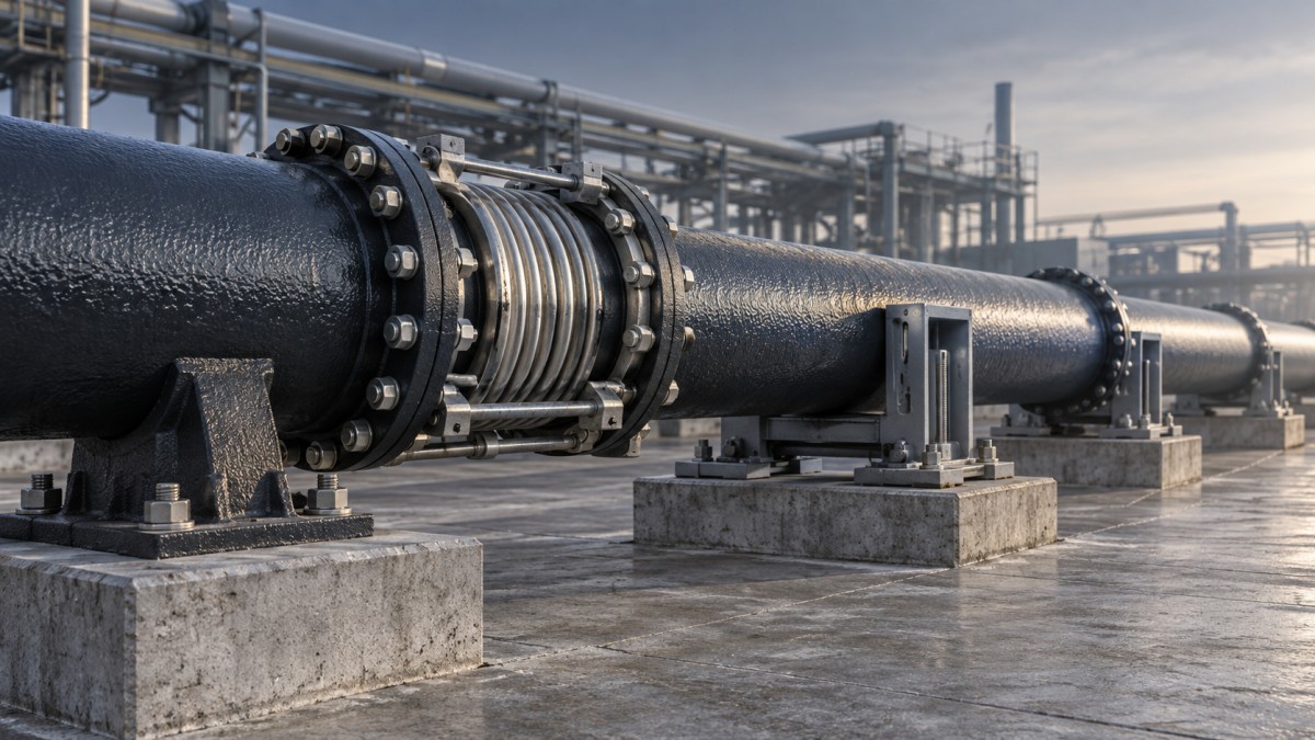 Thermal Piping Expansion: Planning Anchors, Guides, and Flexible Joints Expansión térmica de tuberías: planificación de anclajes, guías y juntas flexibles