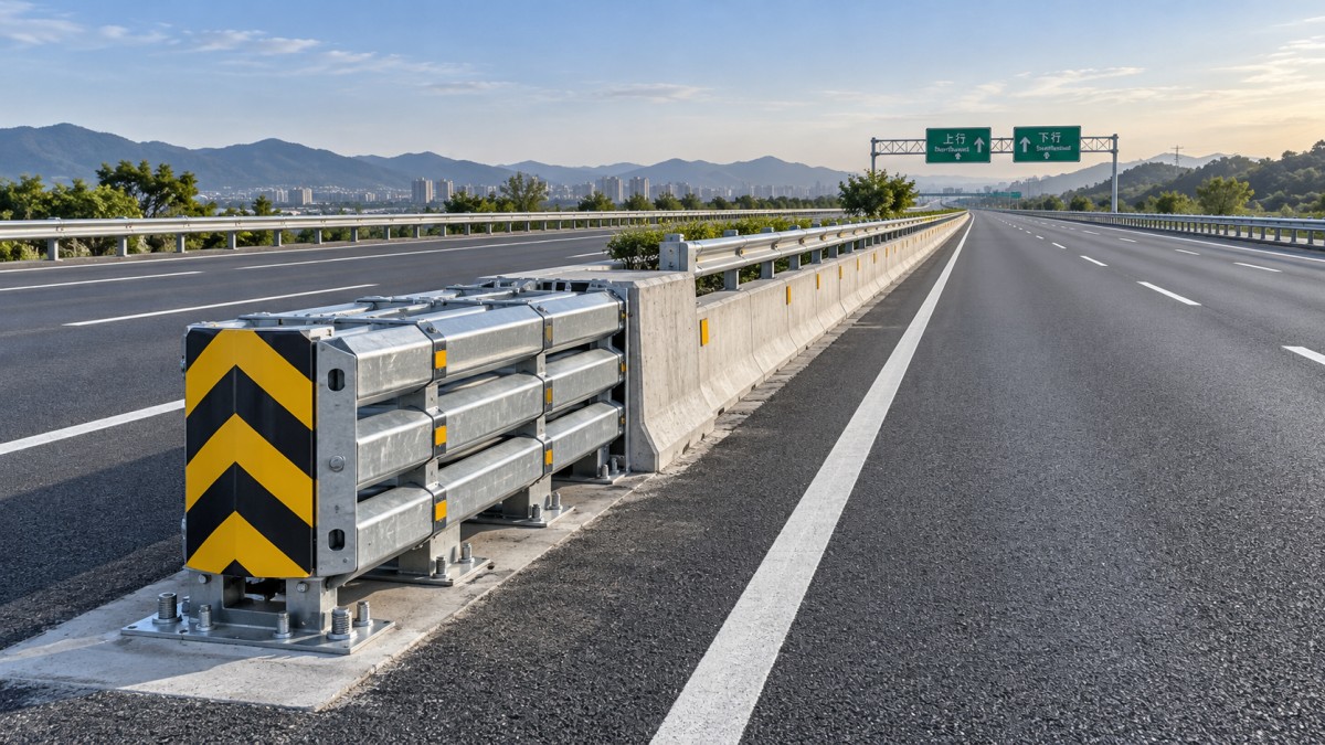 Selección de atenuadores de impactos para obstáculos fijos al borde de la carretera y medianas estrechas