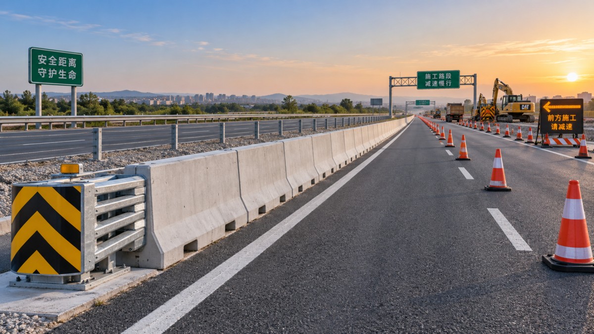 Barreras Jersey para zonas de trabajo: reglas de colocación para prevenir la intrusión de vehículos