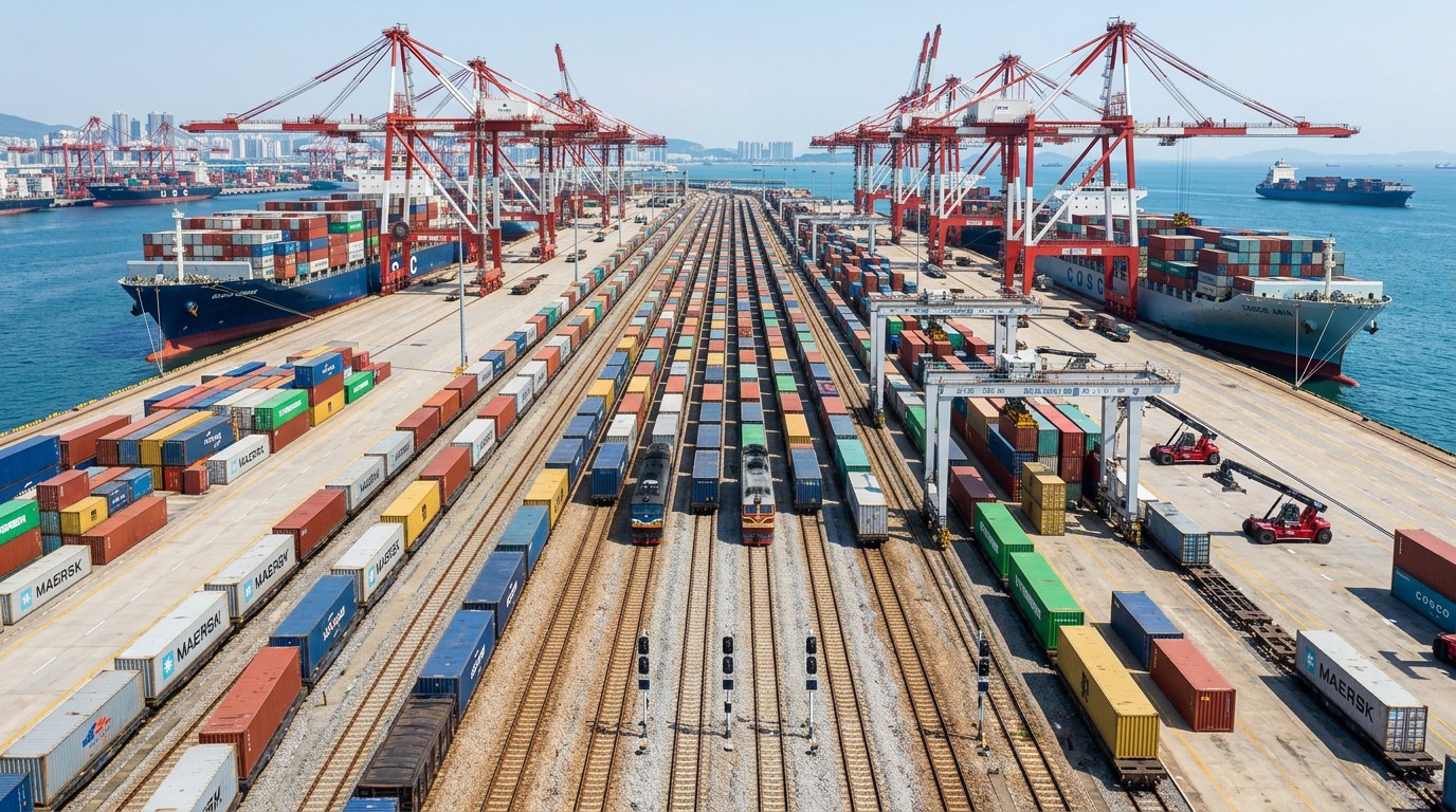 Rail-Port Links: When Do They Improve Throughput?
