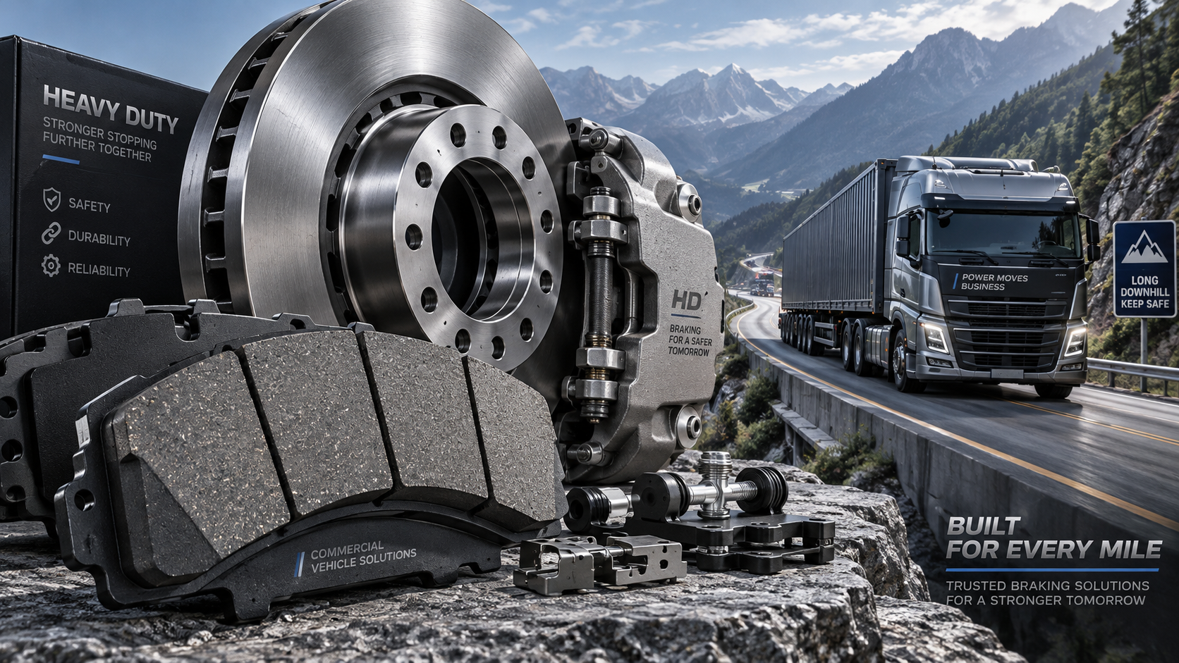 Choosing Heavy-Duty Truck Brake Pads for Long Descents and High Loads
